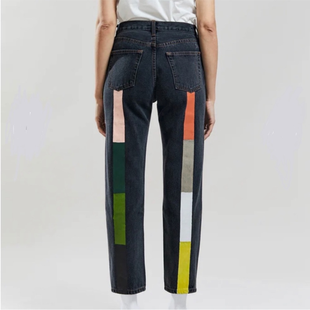 Still Here New York Canyon Rainbow Tate jeans in washed black, size 24, EUC